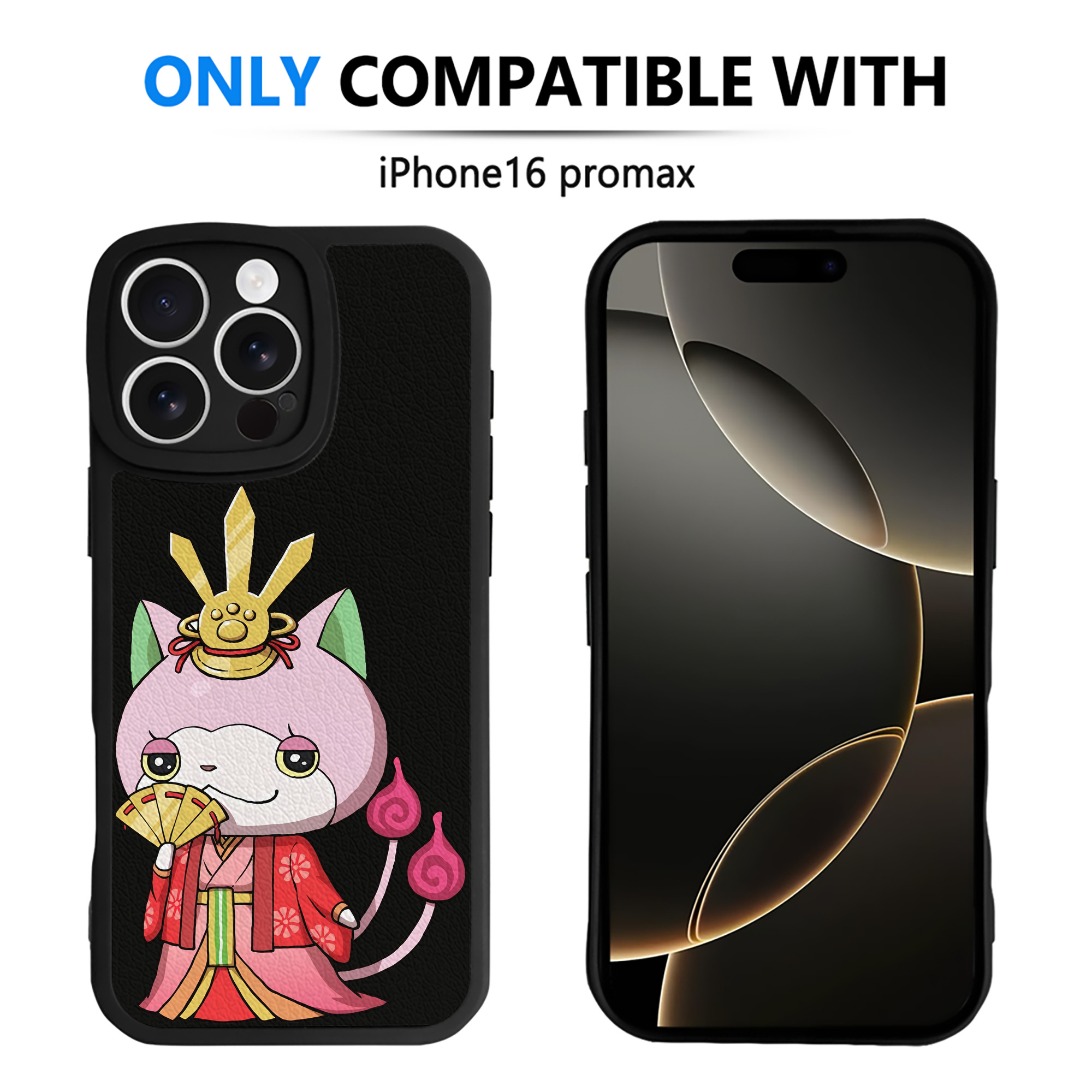 （画像用） 妖怪ウォッチ Yo-kai Watch 【iPhone 16シリーズ対応】シリコンスマホケース（レザー調） 材質：シリコン